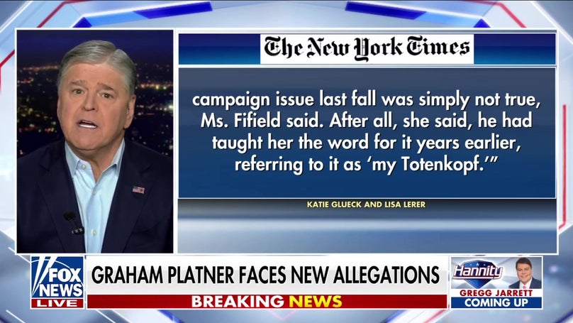 Hannity details unsettling allegations against Democrat Senate candidate Graham Platner