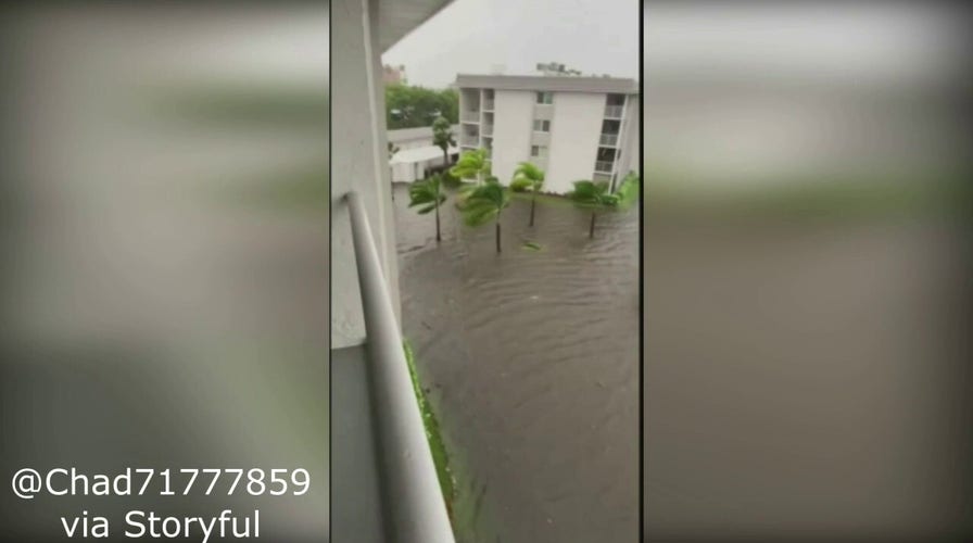 Footage of Hurricane Ian hitting Florida