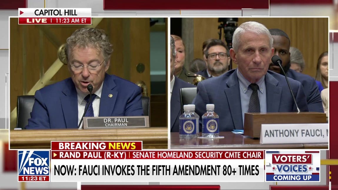 Sen Rand Paul questions Dr. Fauci's repeated Fifth Amendment use