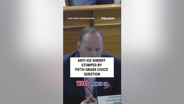 Anti-ICE sheriff STUMPED by 'fifth-grade civics' question