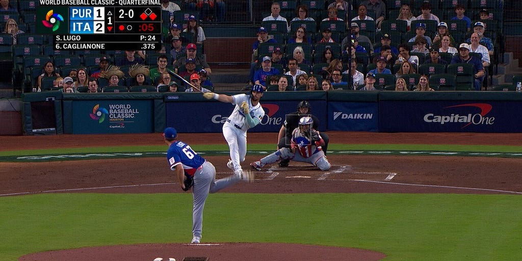 Italy scores four runs in first inning to take lead over Puerto Rico