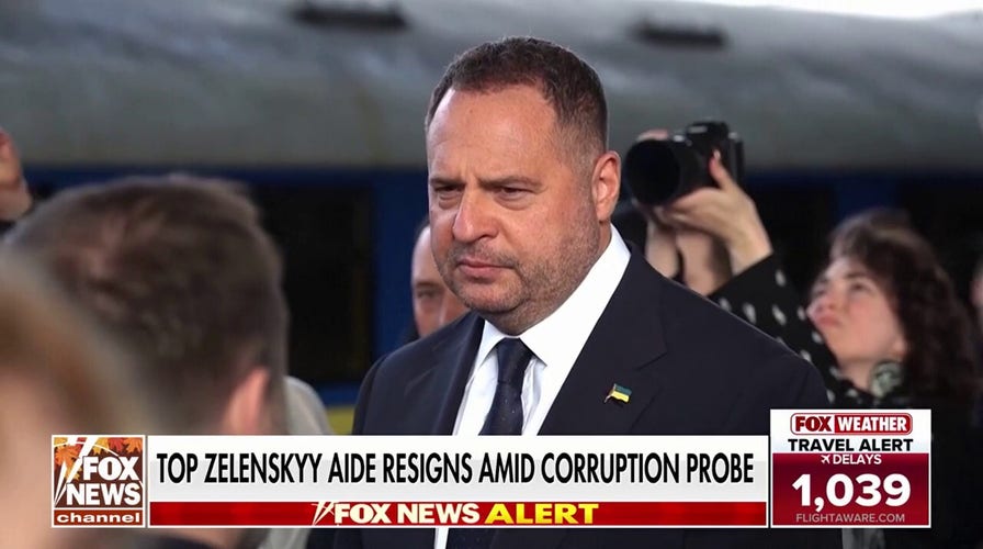 Zelenskyy's chief of staff resigns amid corruption probe