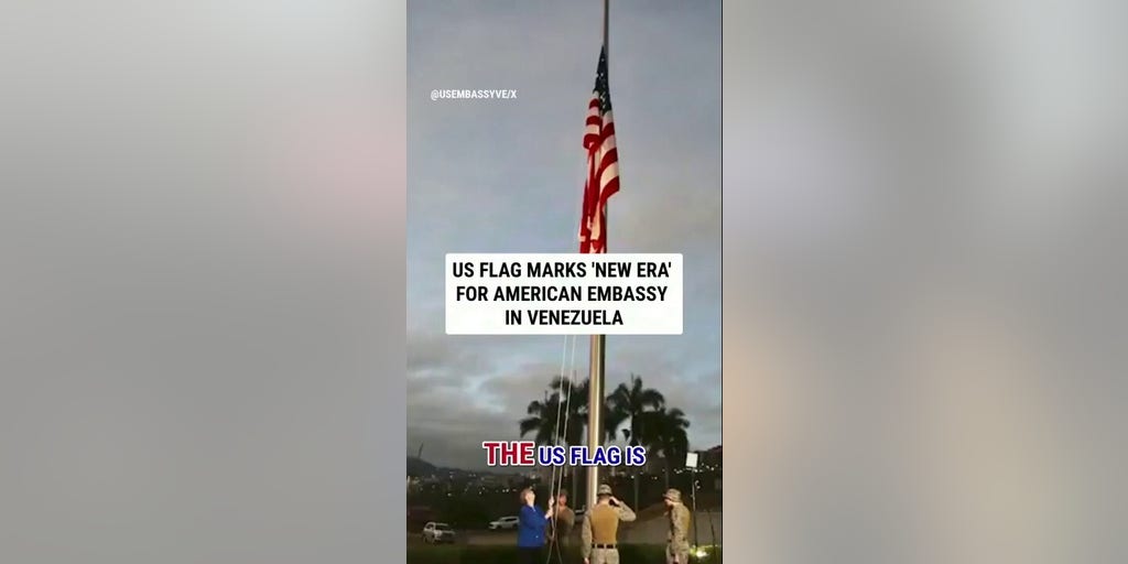American flag back up at US embassy in Venezuela