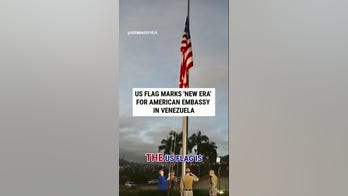 American flag back up at US embassy in Venezuela