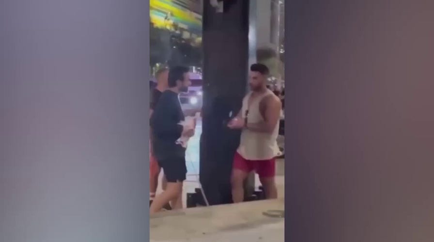 Florida men caught on camera ripping down posters of Israeli children kidnapped by Hamas