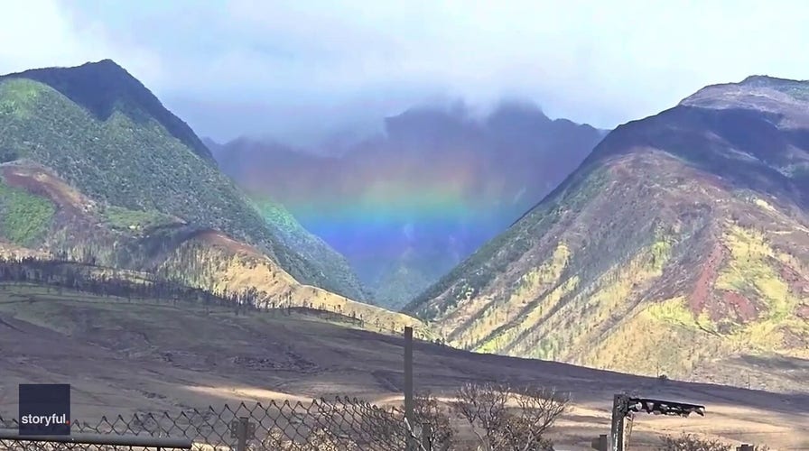Hawaii sees rainbow among rubble from Lahaina wildfire