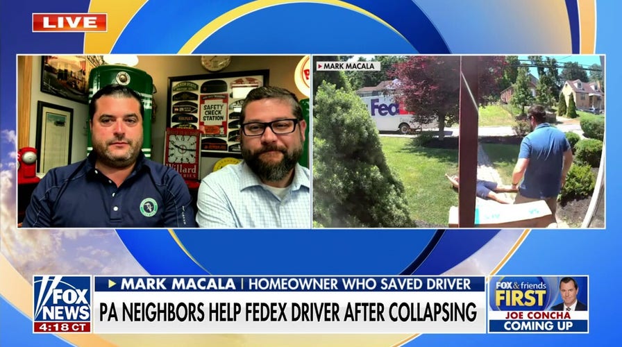 Pennsylvania residents recall moment FedEx driver collapsed while delivering packages