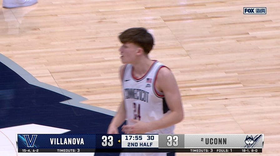 UConn's Braylon Mullins hits 3  to necktie  up   crippled  against Villanova