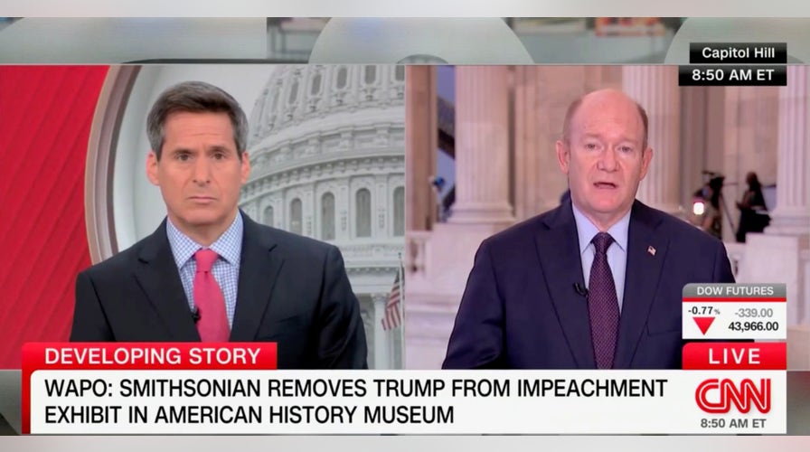 Chris Coons accuses Trump White House of 'whitewashing history' over Smithsonian exhibit