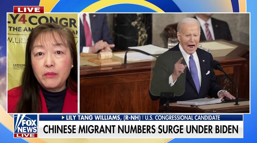 Biden says America is 'rising' up against China as Chinese migrant numbers surge