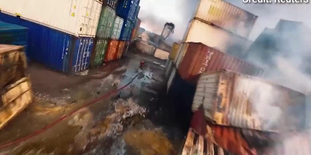 Drone footage shows destruction from Iran's Bandar Abbas explosion