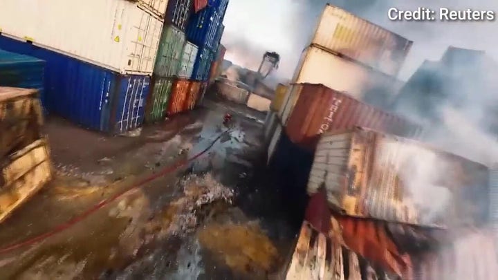 Drone footage shows destruction from Iran's Bandar Abbas explosion