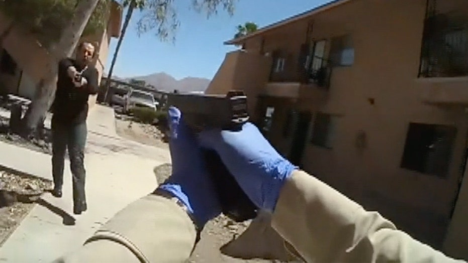 Las Vegas Police Release Video Of Sword Wielding Man Charging Officers Before Fatal Shooting 