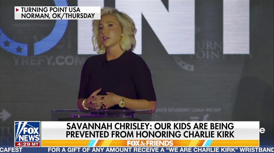 Kids being prevented from honoring Charlie Kirk at school, Savannah Chrisley says