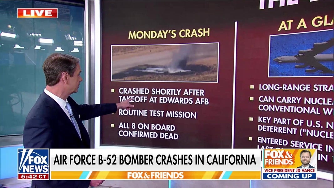 Analyzing deadly B-52 bomber crash at Air Force base in California