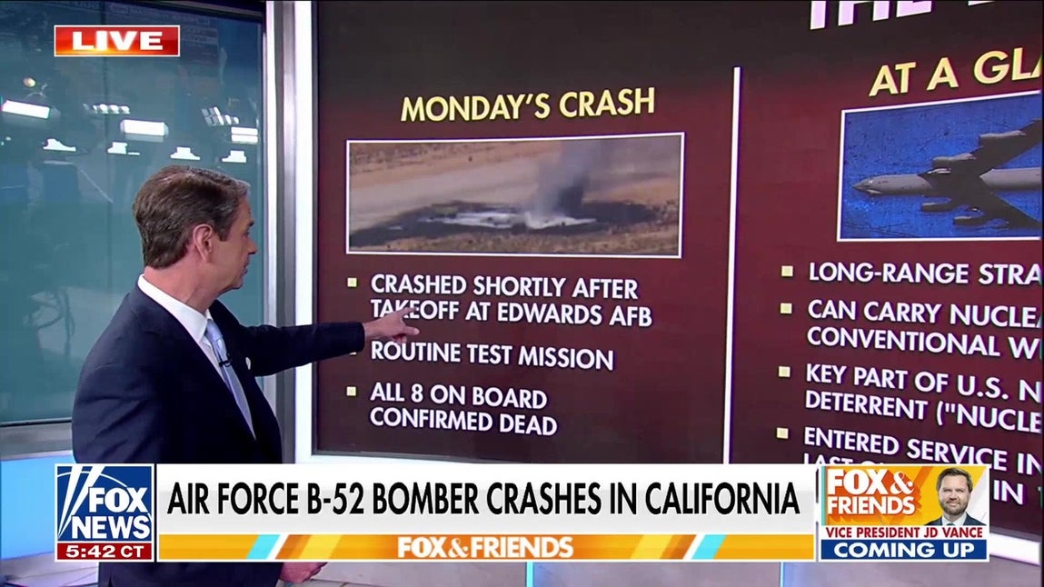 Analyzing deadly B-52 bomber crash at Air Force base in California