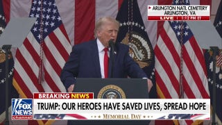 Trump addresses the nation at Arlington National Cemetery on Memorial Day