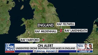 Unidentified drones spotted over bases in England - Fox News