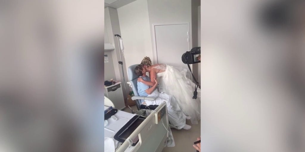 Bride surprises hospitalized mom in wedding gown hours before ceremony