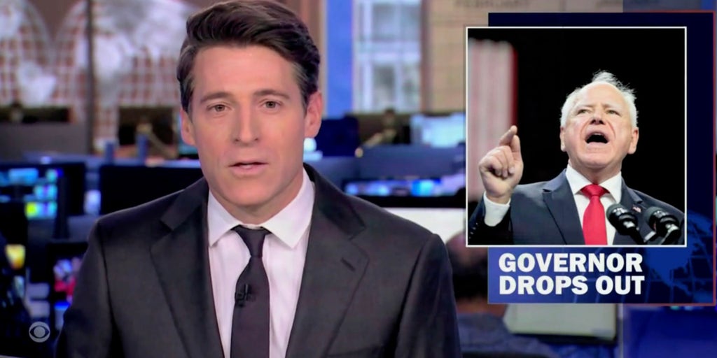 CBS anchor deals with technical malfunctions on broadcast