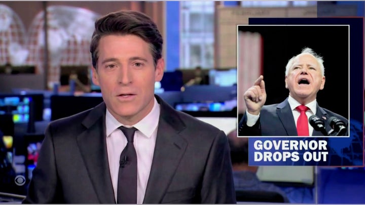 CBS anchor deals with technical malfunctions on broadcast