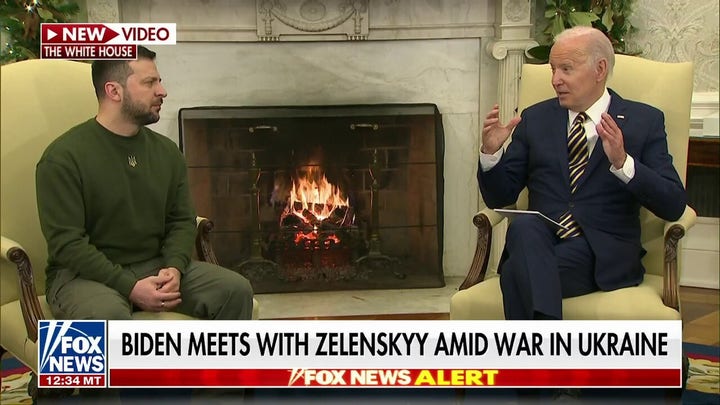 President Biden tells Zelenskyy he is the 'Man of the Year' in the US