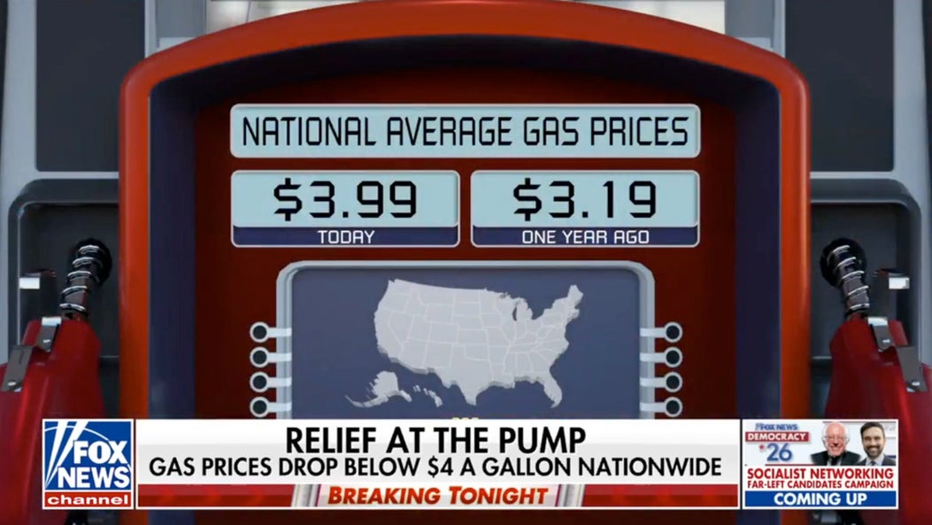 Gas prices fall below $4 nationwide as Iran blockade lifted