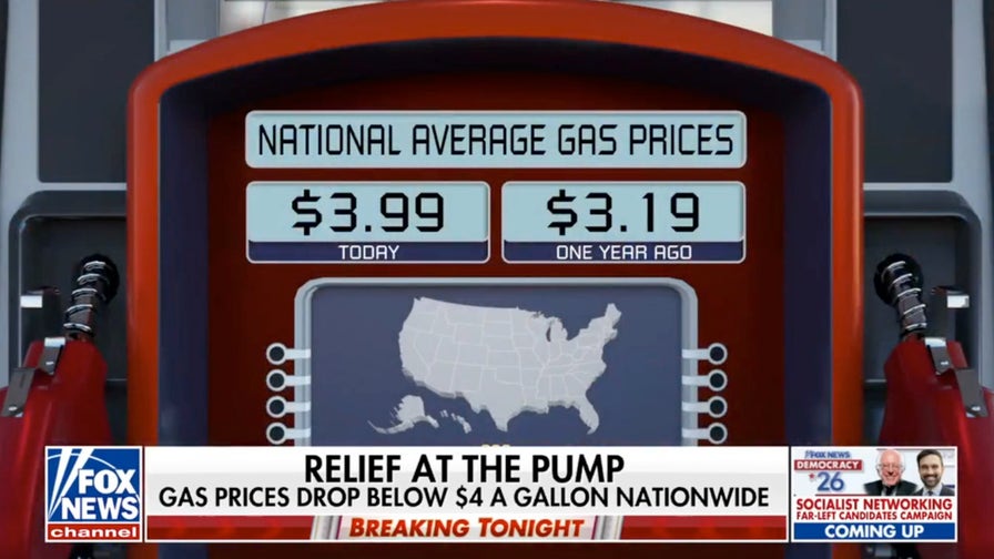 Gas prices fall below $4 nationwide as Iran blockade lifted