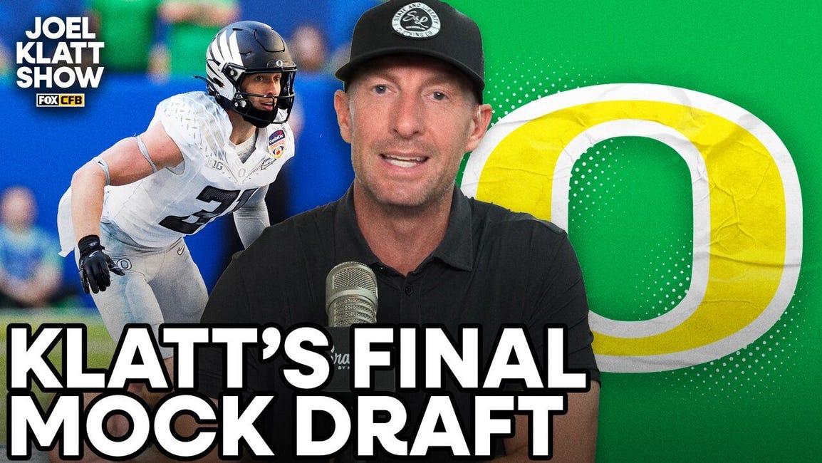Dillon Thieneman in Joel Klatt's final mock draft 🏈 Joel Klatt Show