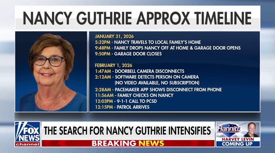 Search for Nancy Guthrie intensifies