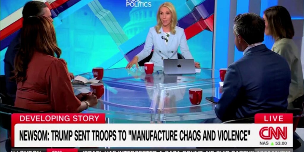 Dana Bash compares Trump to an arsonist calling the fire department over sending National Guard to LA