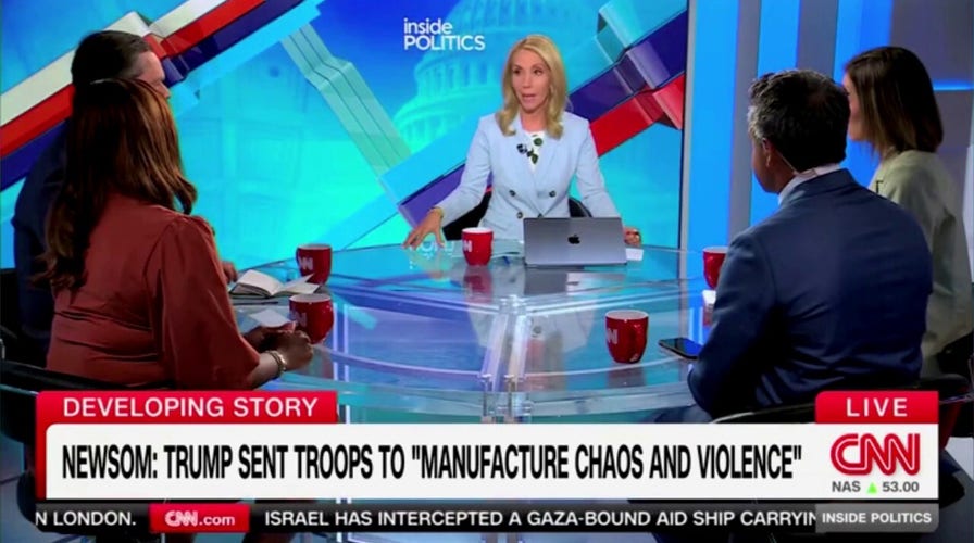 Dana Bash compares Trump to an arsonist calling the fire department over sending the National Guard to Los Angeles