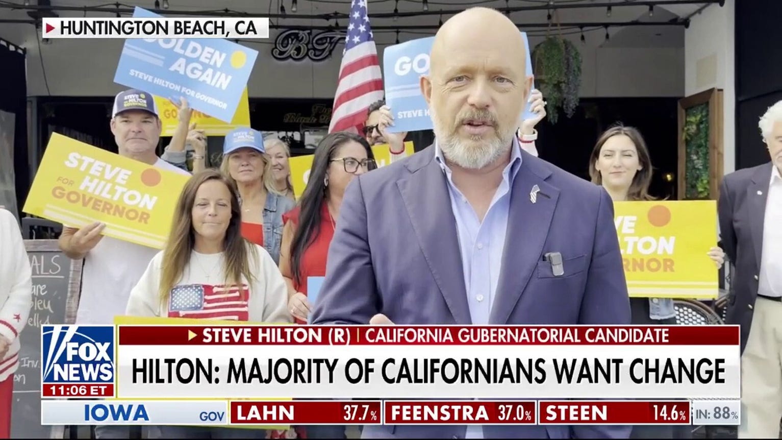 Hilton, Becerra and Steyer compete for California’s governorship