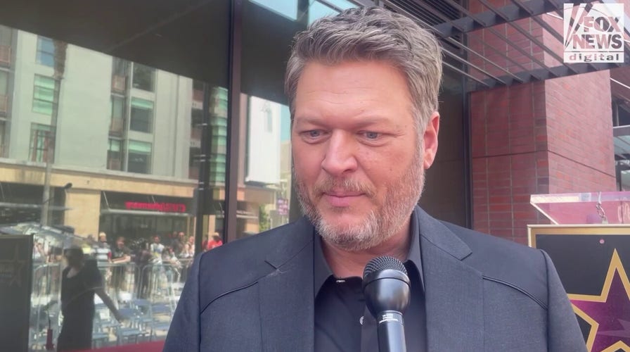Blake Shelton celebrates his star on the Hollywood Walk of Fame