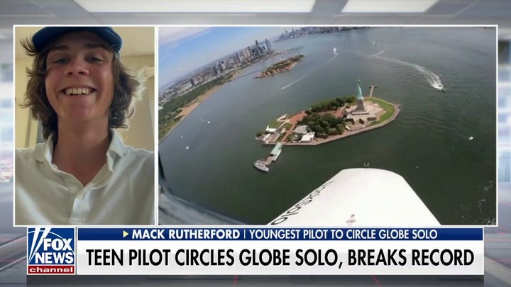 Teen pilot breaks record by circling the globe solo