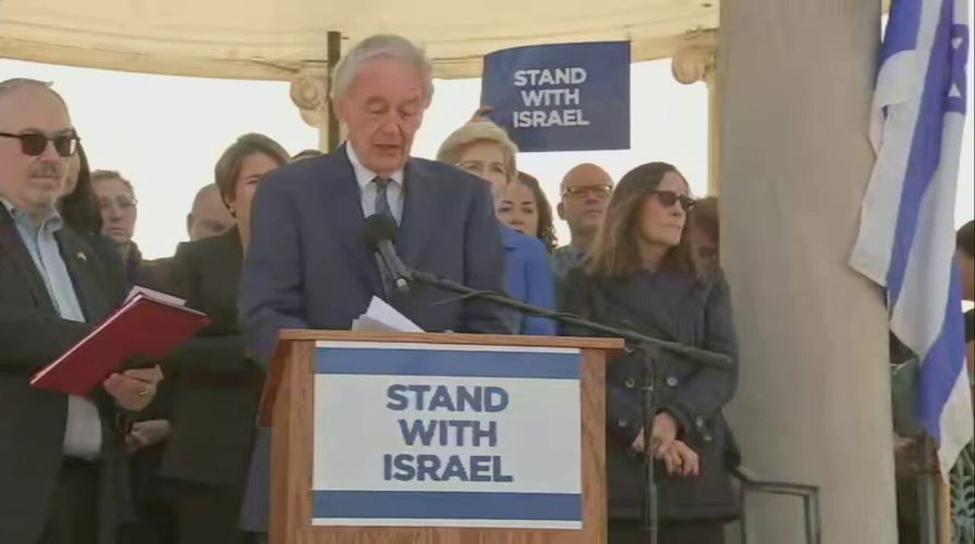 Dem senator booed at pro-Israel rally after suggesting a 'de-escalation'