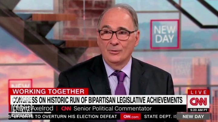 David Axelrod says Biden not benefiting from Democratic legislative wins because president set 'high expectations'