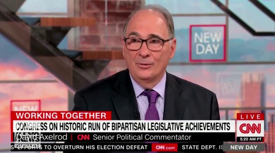 David Axelrod says Biden not benefiting from Democratic legislative wins because president set 'high expectations'