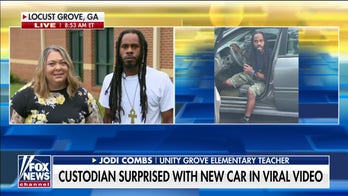 Georgia teachers surprise custodial worker with new car