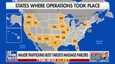 Illegal massage parlors across US targeted in major human trafficking bust