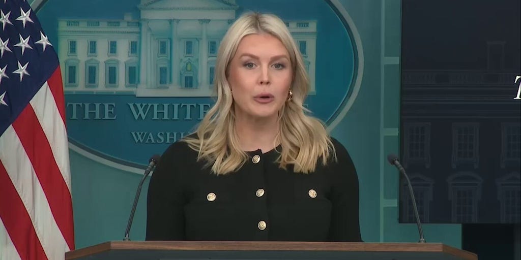 Leavitt scoffs at reporter who asks for examples of when Trump believes he's falsely been called racist