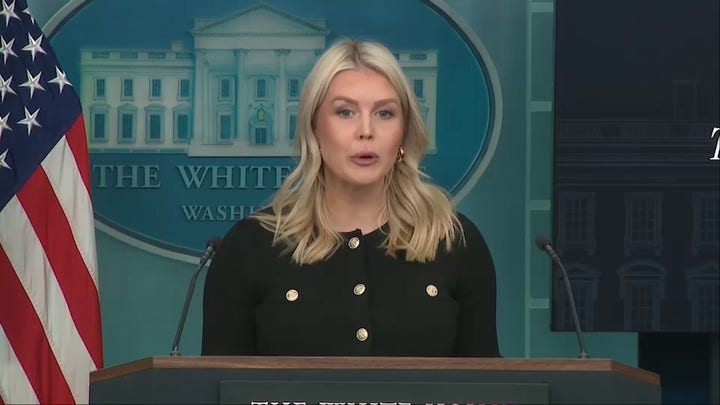 Leavitt scoffs at reporter who asks for examples of when Trump believes he's falsely been called racist