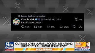 Charlie Kirk praises NFL star's 'courage and conviction' amid backlash over 'all about Jesus' retweet