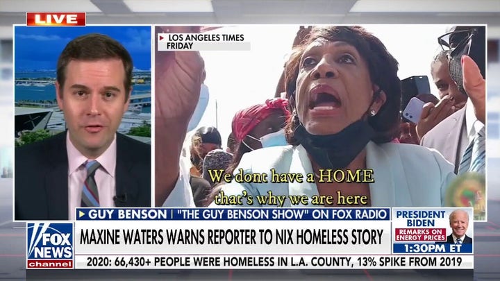 Maxine Waters tells homeless 'to go home'