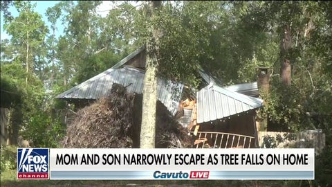 Louisiana mom tells how she and her son escaped when a tree fell on their house during Hurricane Ida