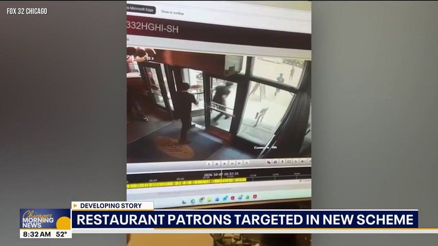 Restaurant workers spring into action after suspected thieves swipe personal property from tables