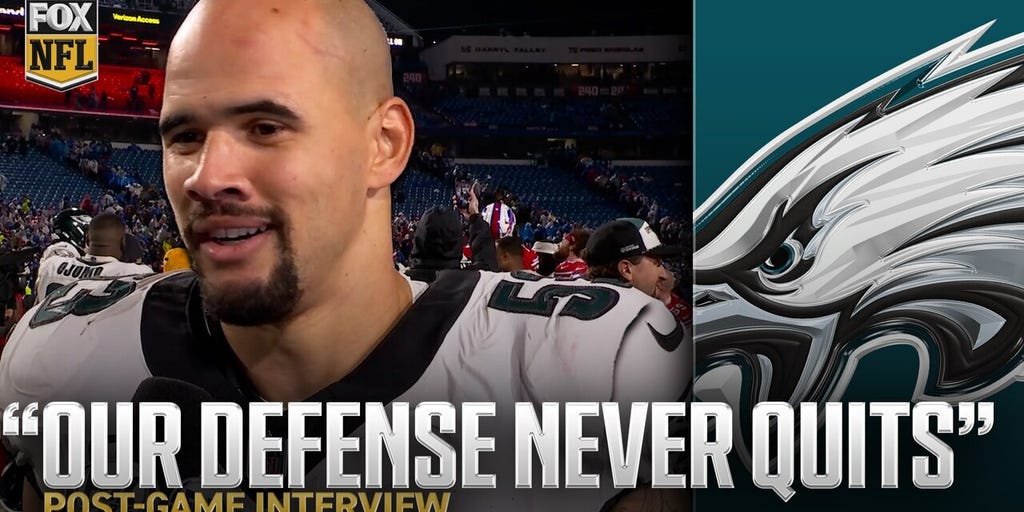 Eagles HOLD ON in Buffalo, Zack Baun explains how defense sacked Josh Allen FIVE times đŸ¤¯