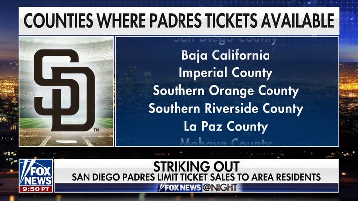 San Diego Padres reportedly limits ticket sales to keep Dodgers fans away