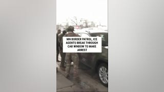 MN Border Patrol, ICE agents BREAK THROUGH car window to make arrest