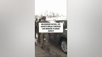 MN Border Patrol, ICE agents BREAK THROUGH car window to make arrest